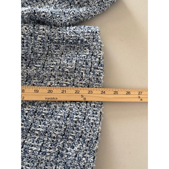 Chico's Blazer Women's Size 3 XL Open Front Textured Tweed Office Career Jacket - Picture 8 of 11